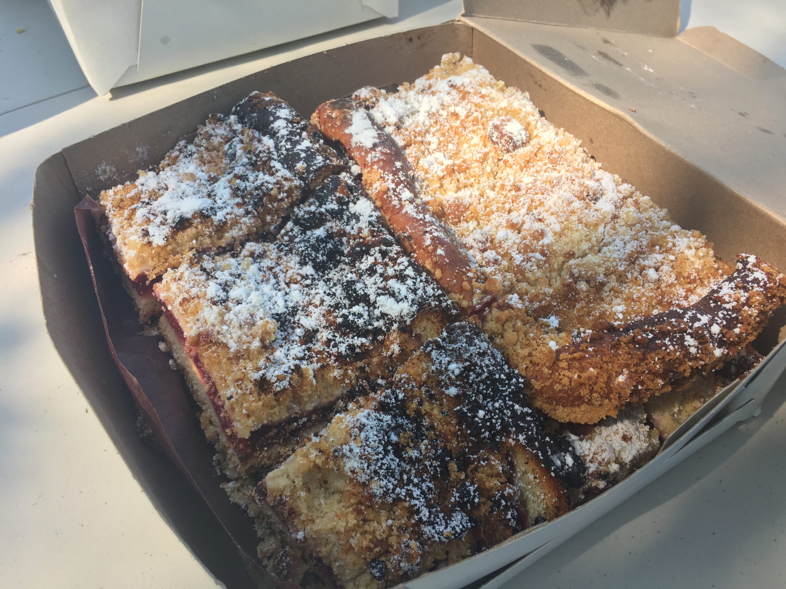 Food brought by members to a picnic