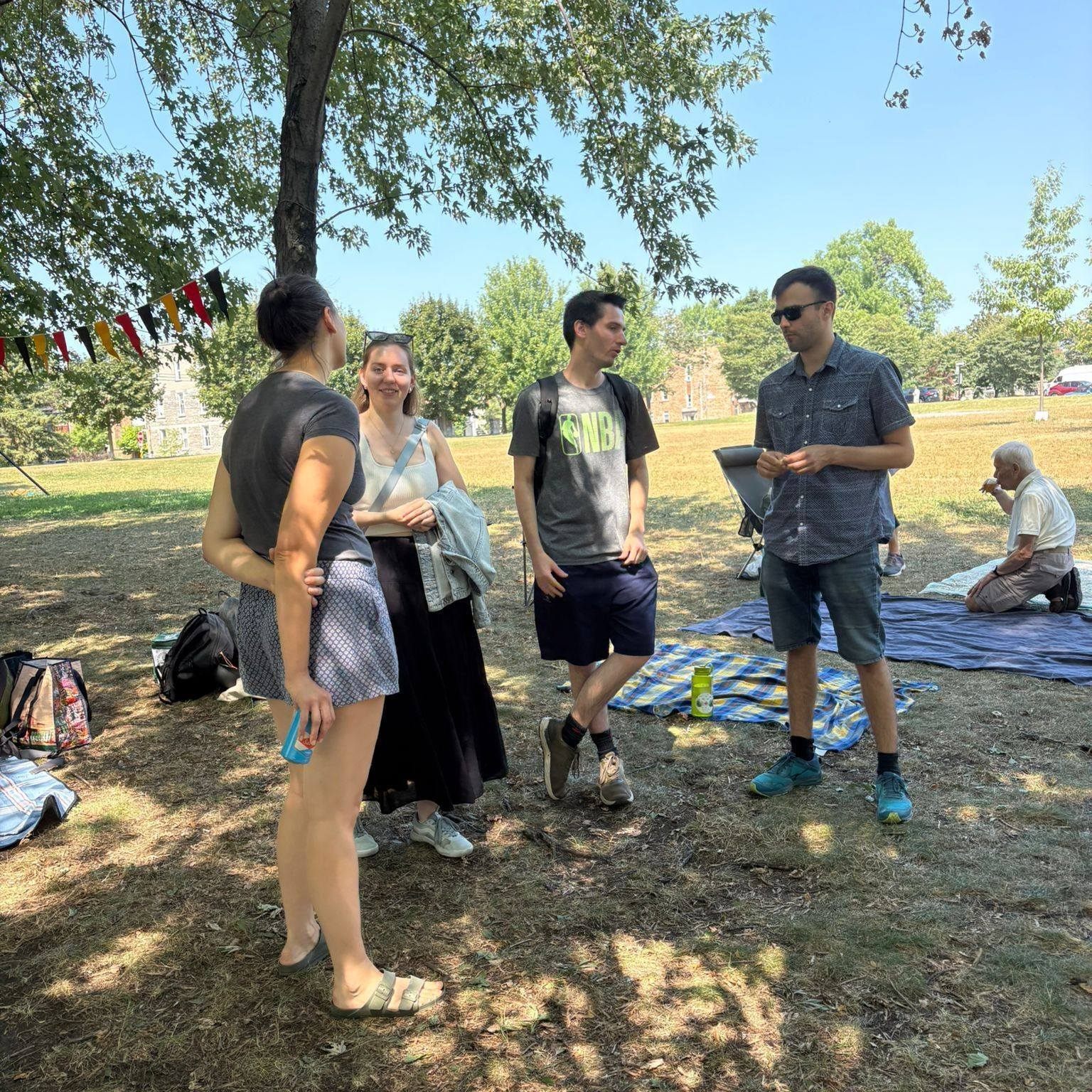 Members of the Society at a picnic