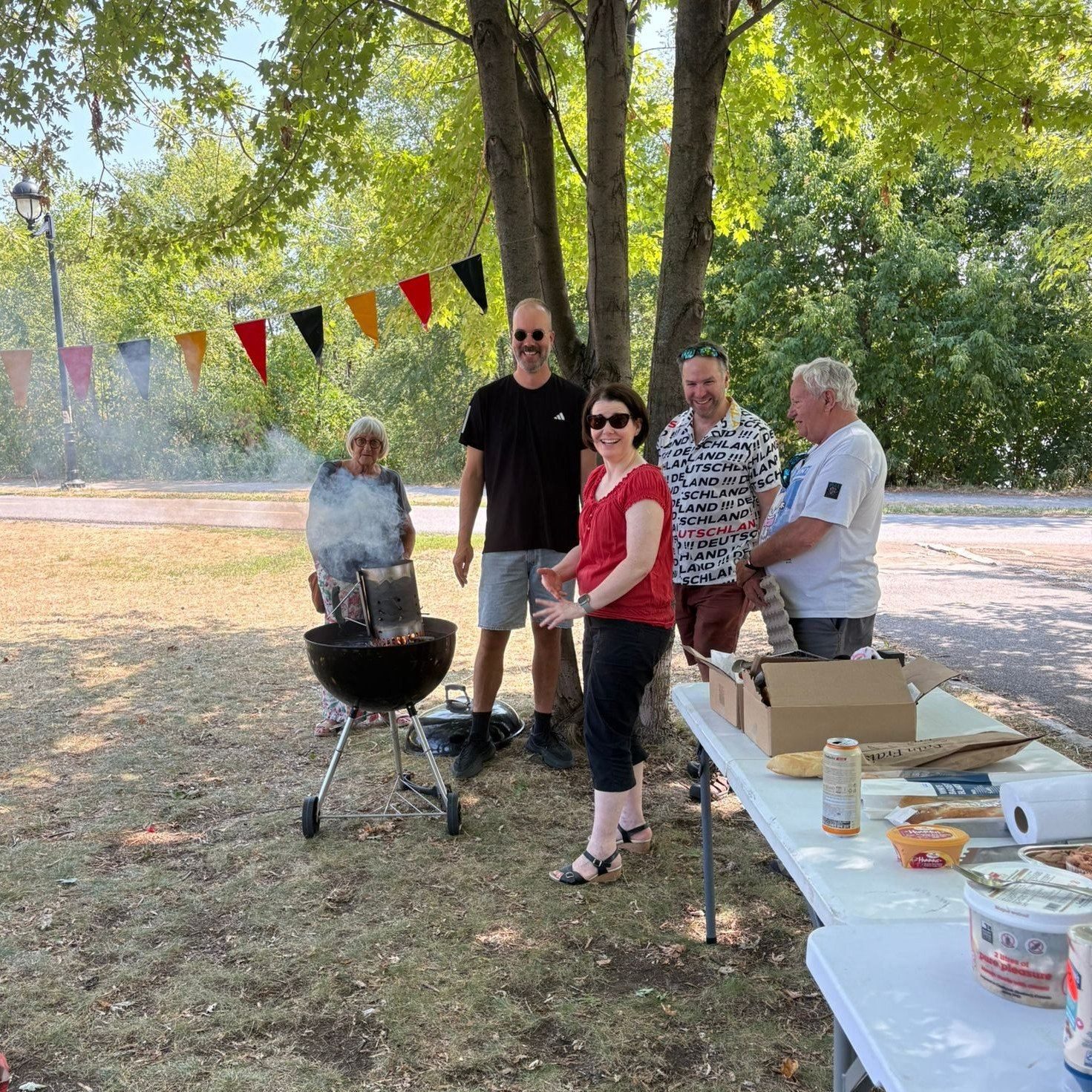 Members of the Society at a picnic